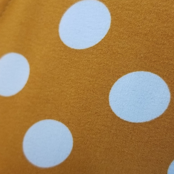 Papillon Poke a dot mustard wrap dress - Picture 7 of 9